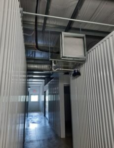 Heat and air unit for climate controlled rooms
